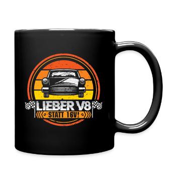Auto Tuner Tuning Kfz Werkstatt Mechaniker Spruch - Full Colour Mug - black - Right