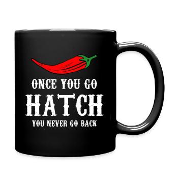 Hatch Chili Bold Typography - Tasse einfarbig - Schwarz - Rechts