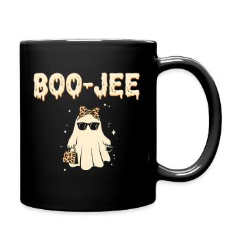 Halloween Pink Ghost Funny October Child - Full Colour Mug - black - Right