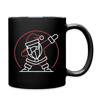  Weihnachtsmann Dab Pose Lustiger Santa Dabbing - Tasse einfarbig - Schwarz - Rechts