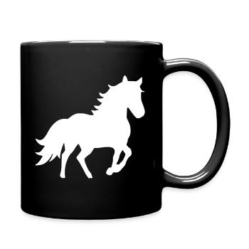 Horses Silhouettes T-shirt Gift Rider - Full Colour Mug - black - Right