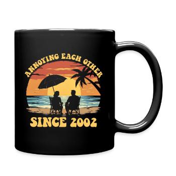 Anniversary of mutual harassment since 2002 - Full Colour Mug - black - Right