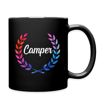 Camper Farblaurel Logo - Tasse einfarbig - Schwarz - Rechts
