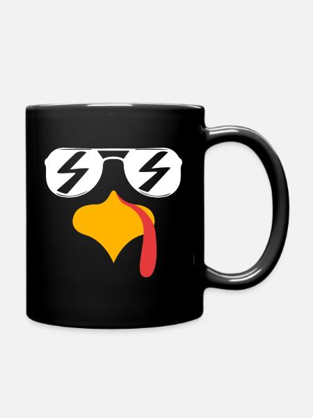 Papa Großvater Opa Thanksgiving Vater - Tasse einfarbig - Schwarz
