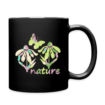 color nature - bloom - Full Colour Mug - black - Right