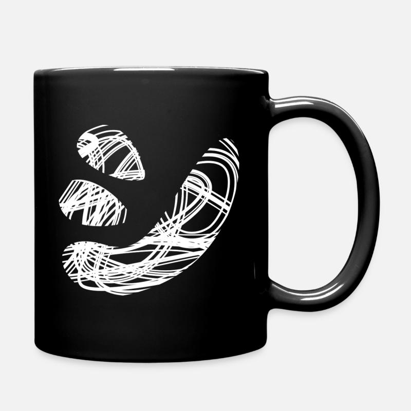 Japanischer Text 'シ' (shi) Muster - Tasse einfarbig - Schwarz