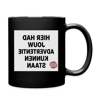 Large Typography with Approval Stamp - Full Colour Mug - black - Right