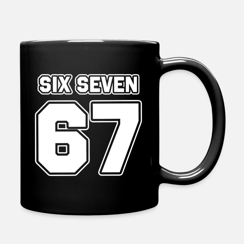 67 - Six seven - Tasse einfarbig - Schwarz