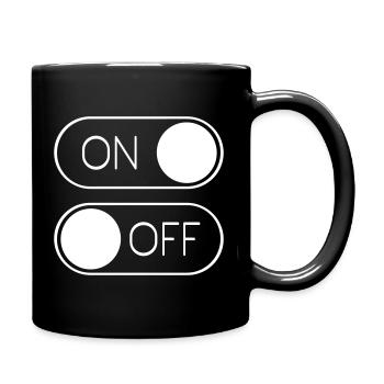 Toggle Graphic On Off Switch - Full Colour Mug - black - Right