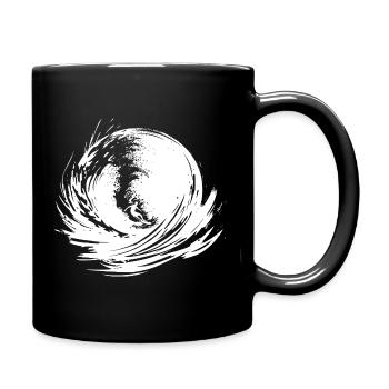 Energischer Surfer Art Surfer - Tasse einfarbig - Schwarz - Rechts