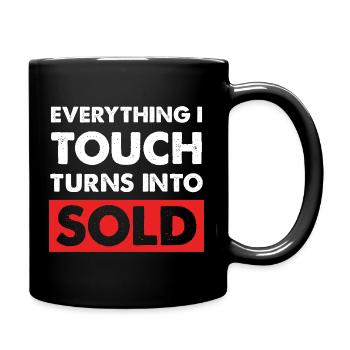 Everything I touch sells - Full Colour Mug - black - Right