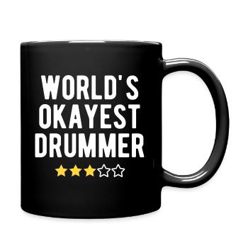 Le batteur le plus correct, le sarcasme du monde : humour 3 étoiles - Mug uni - noir - Droite