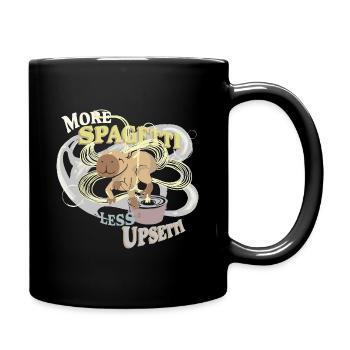 Cap(p)y spaghetti less upsetti - Full Colour Mug - black - Right