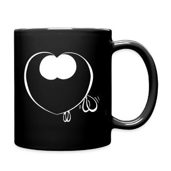 Filou kro muht - Tasse einfarbig - Schwarz - Rechts