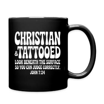 Christian Ink Look Beneath the Surface - Full Colour Mug - black - Right