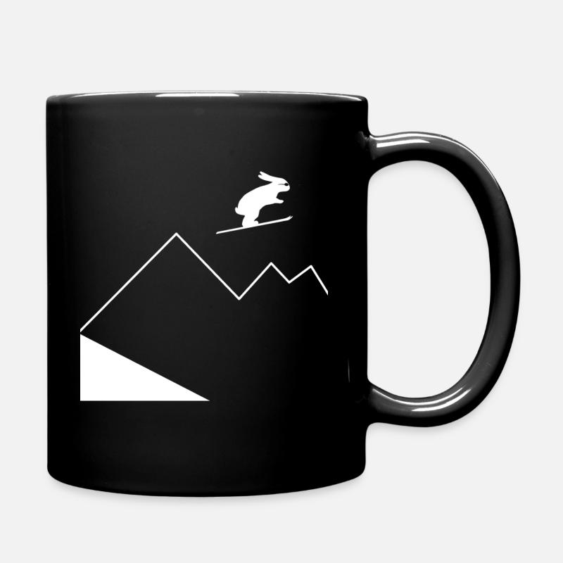 Hasenberg-Springen - Tasse einfarbig - Schwarz