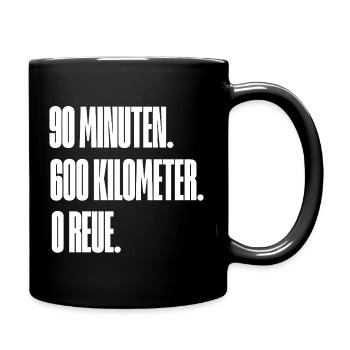 Schwarz hinten  - Tasse einfarbig - Schwarz - Rechts