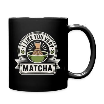 Thé matcha dit thé vert comme toi, très matcha - Mug uni - noir - Droite