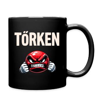 Drôle Dire Törken Dessin animé Drôle Dinde Mème - Mug uni - noir - Droite