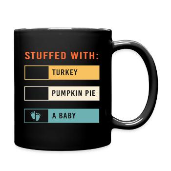 Thanksgiving Gender Reveal Future Maman - Mug uni - noir - Droite