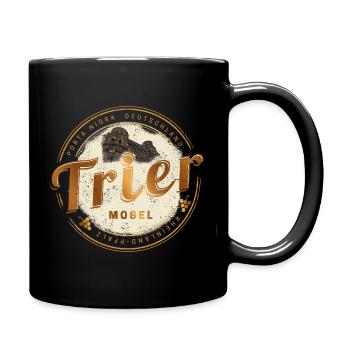 Trier Vintage Mosel Rheinland-Pfalz Deutschland - Tasse einfarbig - Schwarz - Rechts