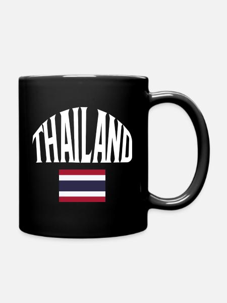 Thailand - Tasse einfarbig - Schwarz