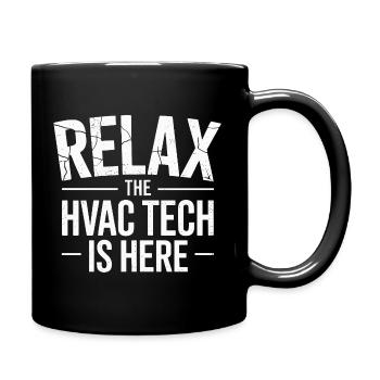 HVAC Expert in Air Conditioning, Ventilation and Heating - Full Colour Mug - black - Right