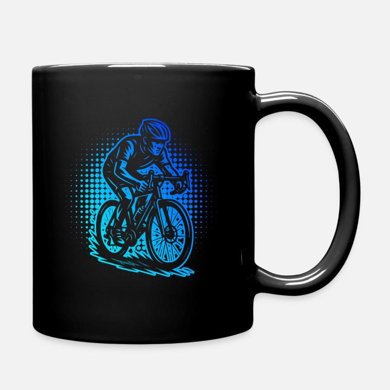 Attention aux fans de vélo de route, déclaration simple - Mug uni - noir