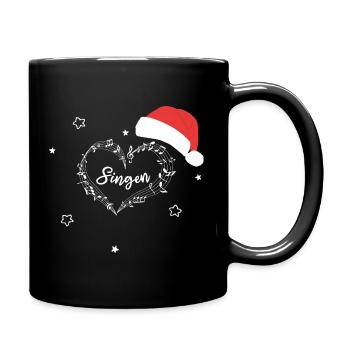 Musique de Noël de Musical Notes Singing - Mug uni - noir - Droite