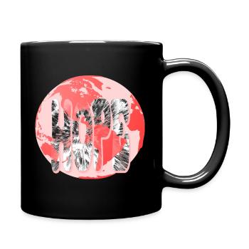 Hoffnung Erde Hope - Tasse einfarbig - Schwarz - Rechts