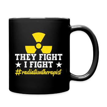 Ein Radiologietechniker muss Onkologie haben - Tasse einfarbig - Schwarz - Rechts