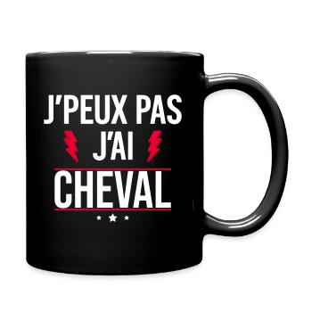 I can't I have horse - Full Colour Mug - black - Right