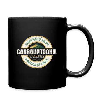 Carrauntoohil Irland Bergerbe-Abzeichen - Tasse einfarbig - Schwarz - Rechts