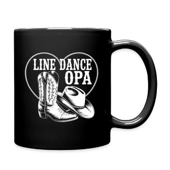 Line Dance Grandpa Heart Boat - Full Colour Mug - black - Right