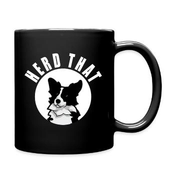 Gardez ce drôle de drôle de cadeau pour le propriétaire de chien de berger border collie - Mug uni - noir - Droite
