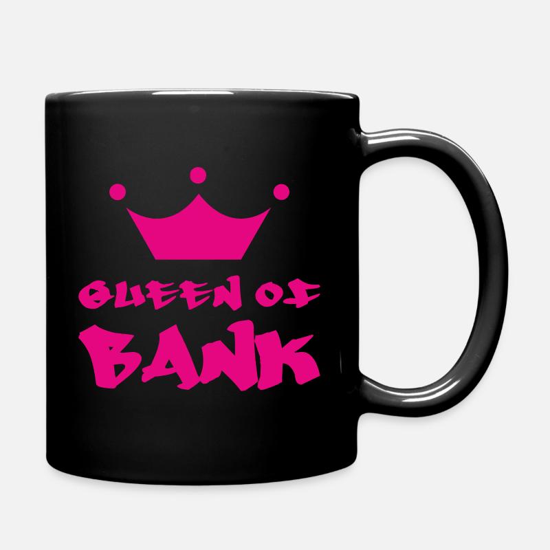 La regina della banca - Tazza monocolore - nero