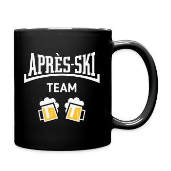Après-Ski Team (Bier Apres Ski Konkav / NEG 2C) - Tasse einfarbig - Schwarz - Rechts