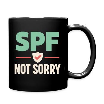 Spf Culture Identity Skin Care Humor - Full Colour Mug - black - Right