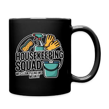 Funny Cleaning Design - Full Colour Mug - black - Right