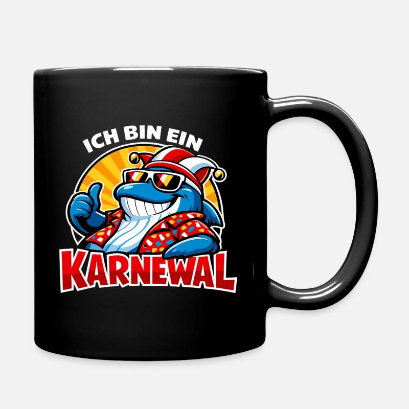 Karnewal Kölle Fasching Niedlich - Tasse einfarbig - Schwarz