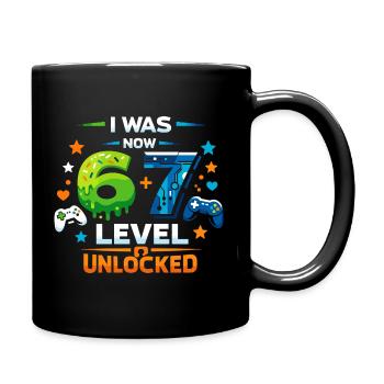 J’avais 6 Maintenant niveau 7 - 67 six sept - Mug uni - noir - Droite