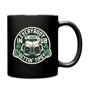 Everybody Gettin Tipsy St Patrick's Pub - Full Colour Mug - black - Right