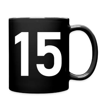 15. 15 YEARS. 15th ANNIVERSARY. 15 YEAR ANNIVERSARY. - Full Colour Mug - black - Right