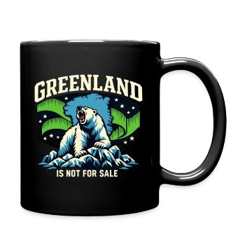 Le Groenland n’est pas à vendre. Pas de la main - Mug uni - noir - Droite