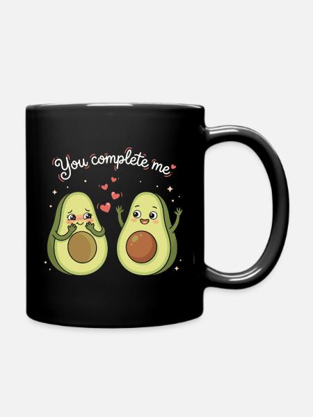 Lavocado - tu me complètes - Avocado Love - Mug uni - noir
