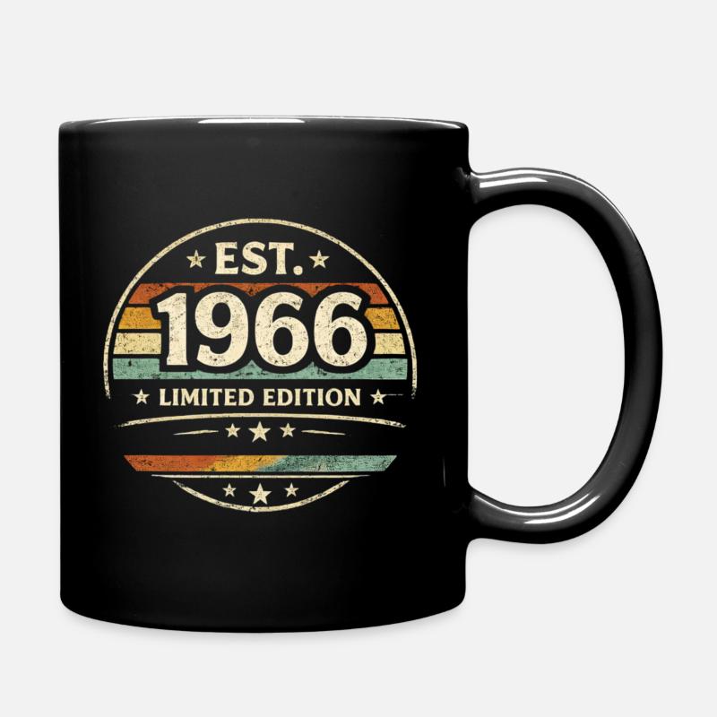 Édition limitée 1966 Vintage Birthday - Mug uni - noir