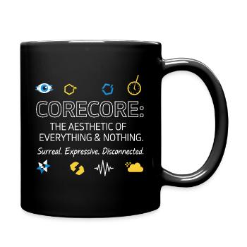 Corecore : L’esthétique de tout Collage - Mug uni - noir - Droite