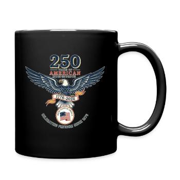 Eagle Emblem: 250 Years of American Independence - Full Colour Mug - black - Right