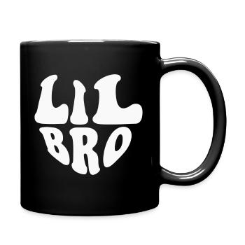 Logo du cœur de petit frère - Couleur personnalisable - Mug uni - noir - Droite