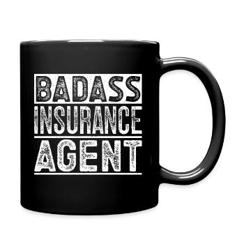 Insurance Agent Costume Badass Medicare Insurance - Tasse einfarbig - Schwarz - Rechts